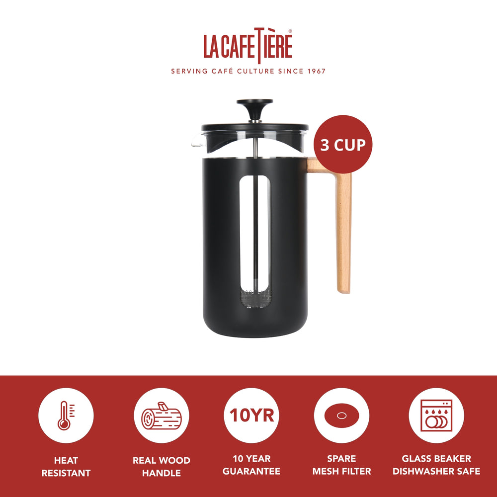 La Cafetière Cafetiere Pisa Zwart 350 ml / 3 kops