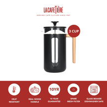 La Cafetière Cafetiere Pisa Zwart 350 ml / 3 kops