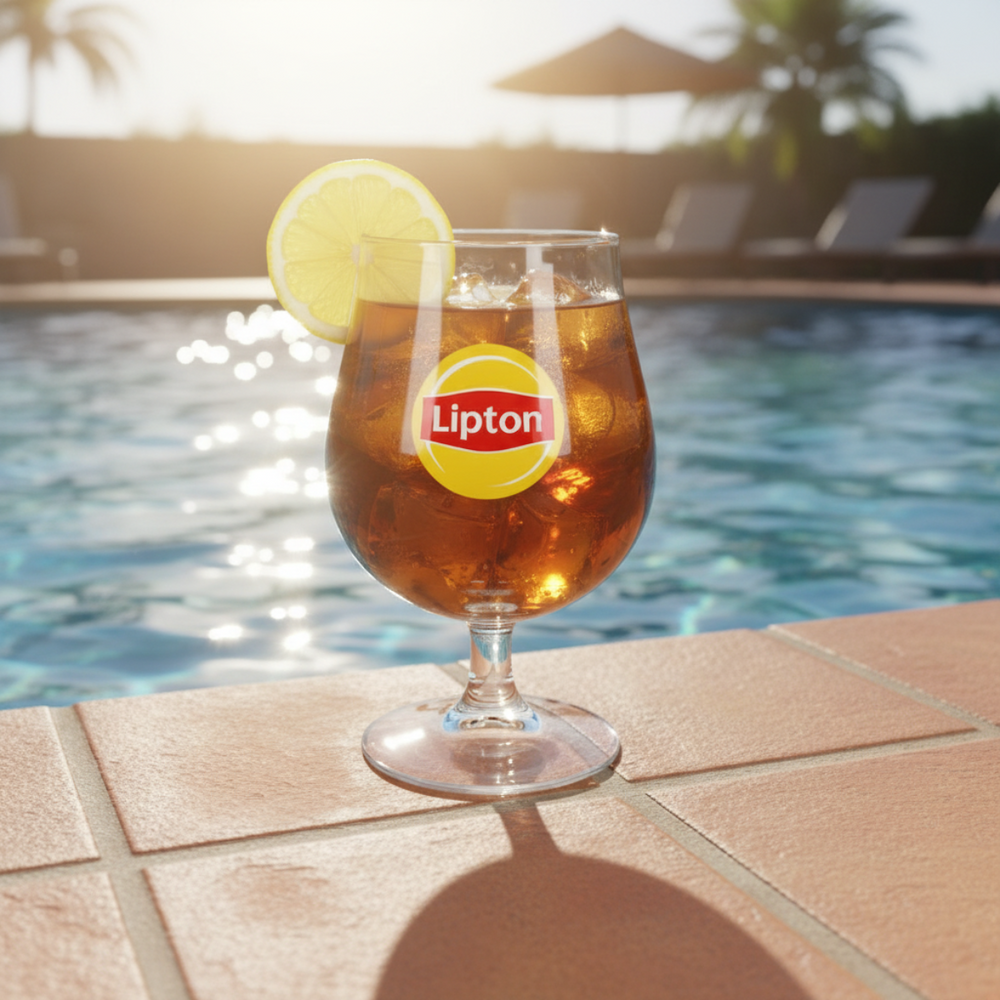 Lipton Ice Tea Bol Glazen - Transparant - 250 ml - 6 stuks