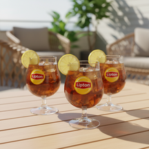Lipton Ice Tea Bol Glazen - Transparant - 250 ml - 6 stuks