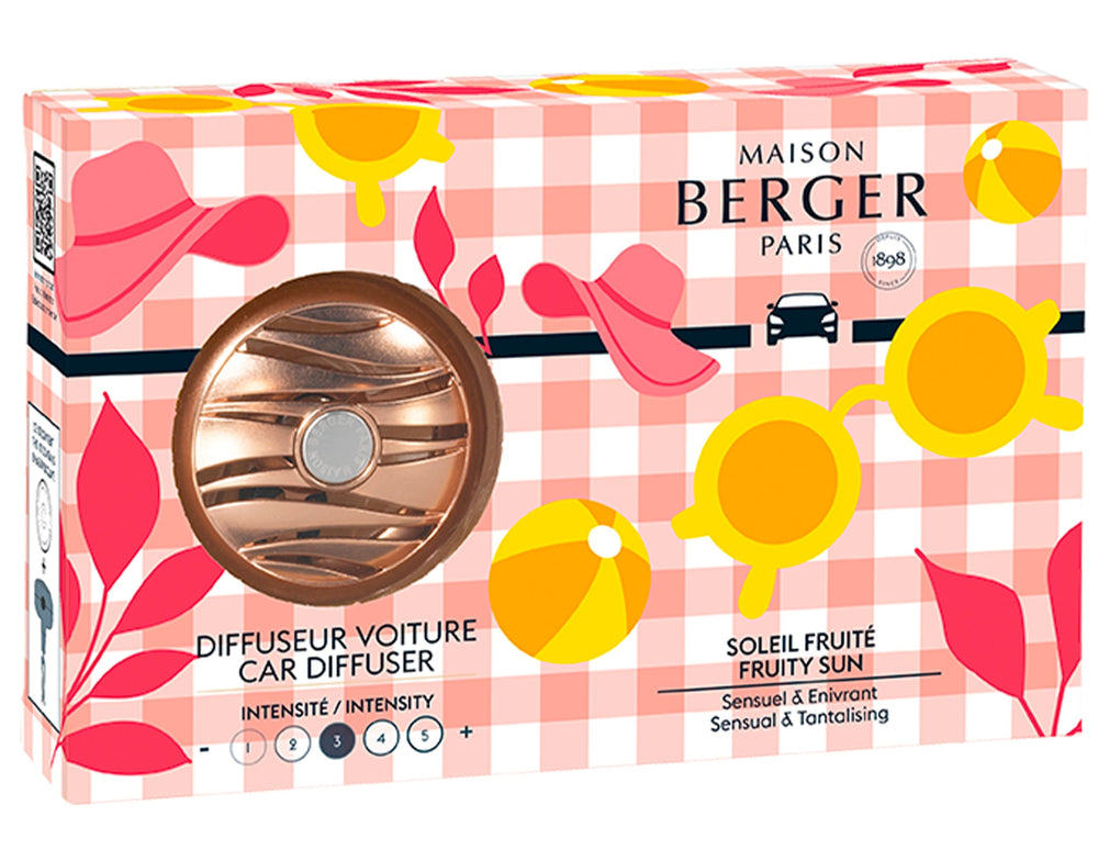 Maison Berger Autoparfum / Autodiffuser Estivale Blissful - Fruity Sun - met navulling