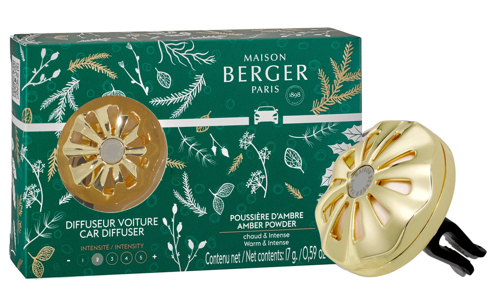 Maison Berger Autoparfum Diffuser Magical Gold - Amber Powder - met navulling