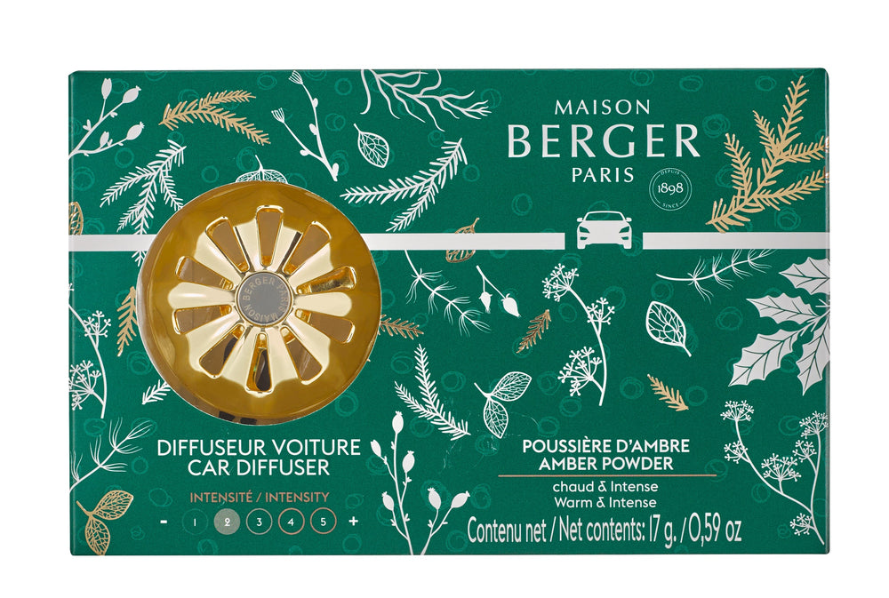 Maison Berger Autoparfum Diffuser Magical Gold - Amber Powder - met navulling