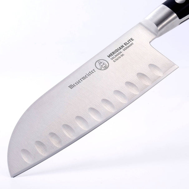 Messermeister Santokumes met Kuiltjes Meridian Elite 13 cm
