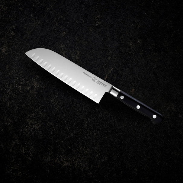 Messermeister Santokumes met Kuiltjes Meridian Elite 18 cm