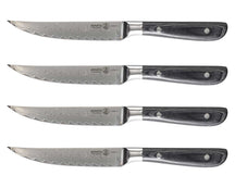 Messermeister Steakmessen Avanta Damascus 13 cm - 67 lagen damaststaal - 4 stuks