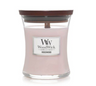 WoodWick Geurkaars Mini Rosewood - 8 cm / ø 7 cm - Geurkaars in Glas - Houten Lont