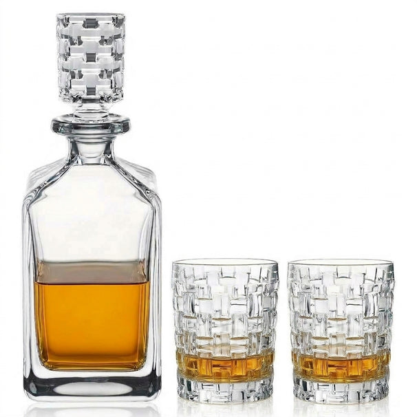 Nachtmann Whiskey Set Bossa Nova 3-delig - Karaf 750 ml & 2 Whiskeyglazen 330 ml