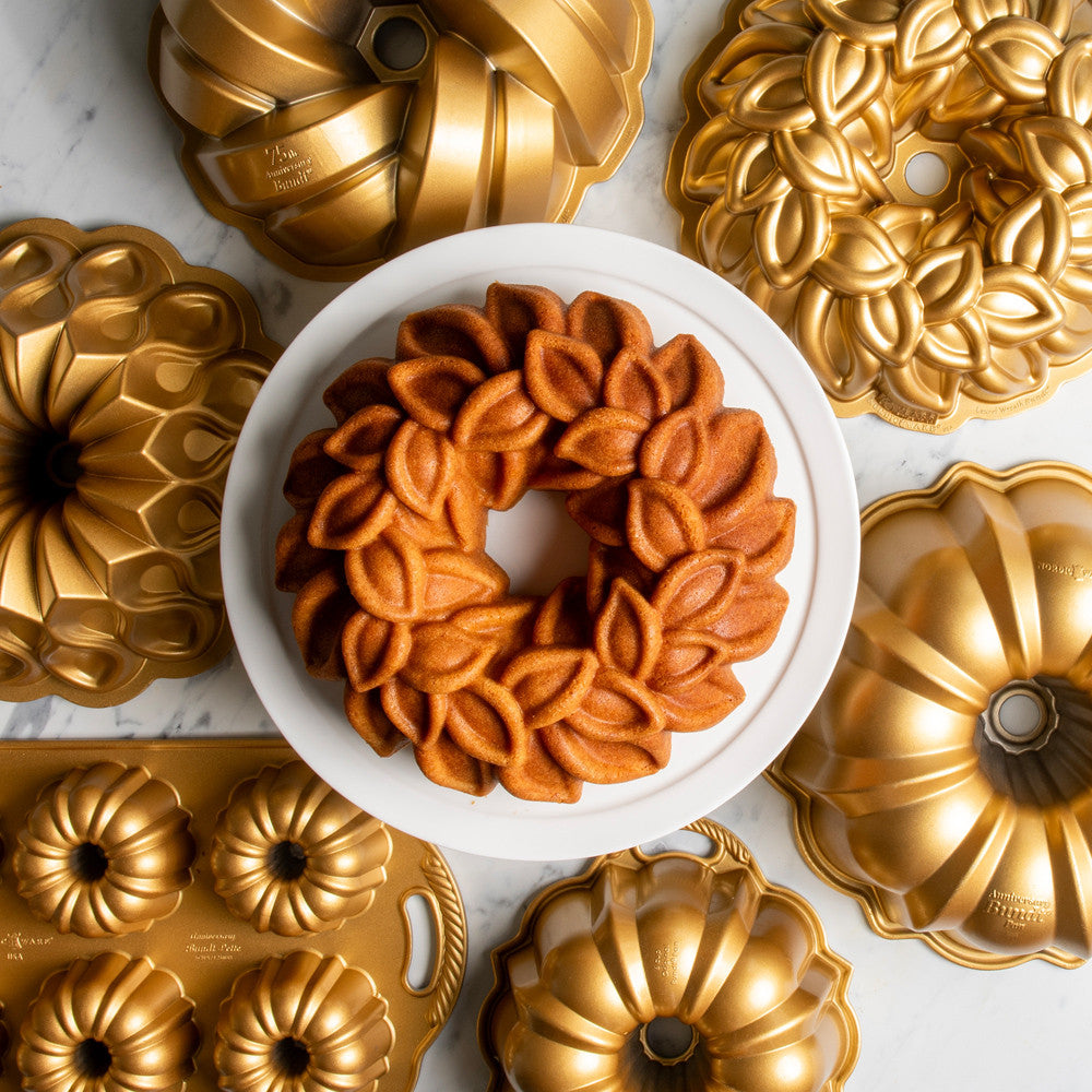 Nordic Ware Tulbandvorm  Laurel Wreath Bundt Goud - Gietaluminium - ø 27 cm