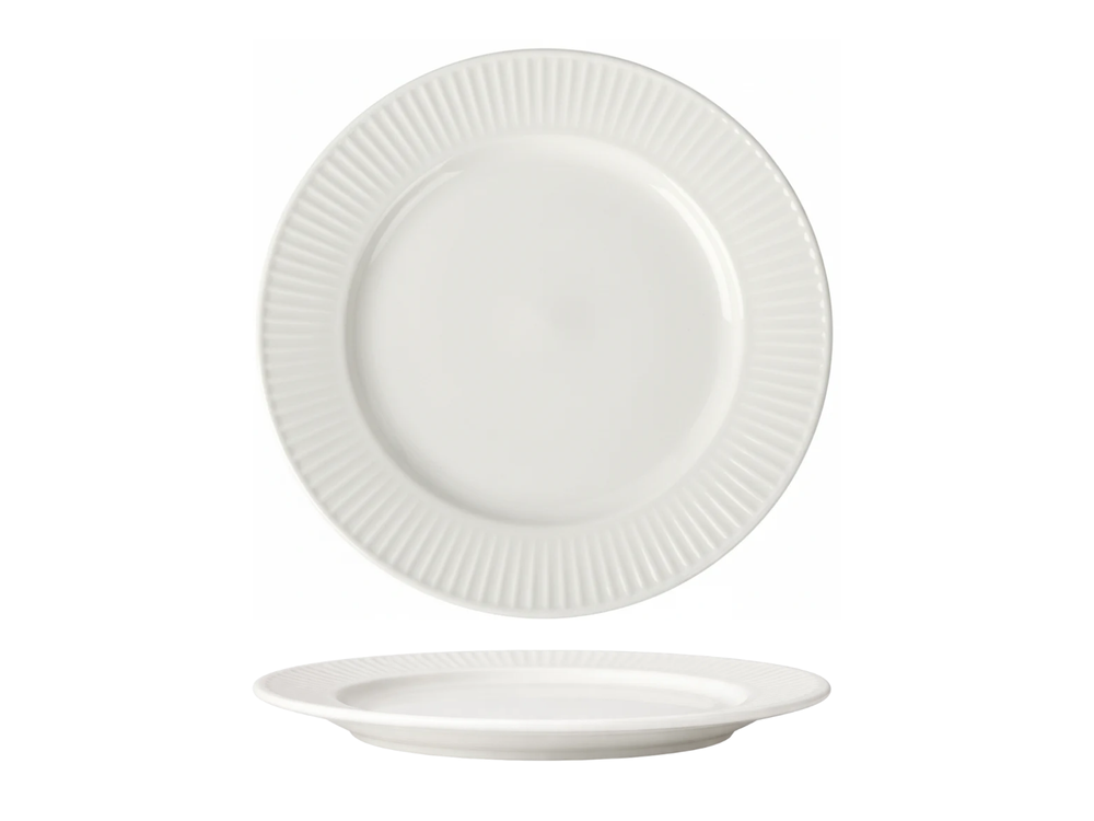 Cookinglife Serviesset Siaki New Bone - Porselein 18-delig / 6 personen - 6 dinerborden, 6 ontbijtborden en 6 kommen