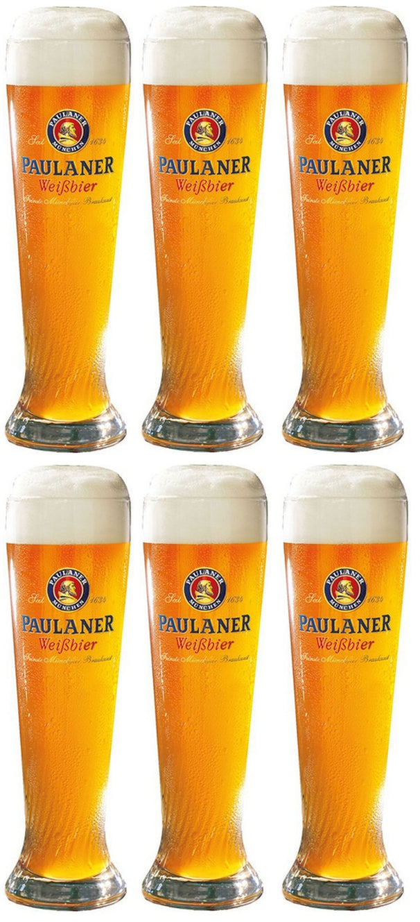 Paulaner Bierglazen Weizen - 300 ml - 6 stuks