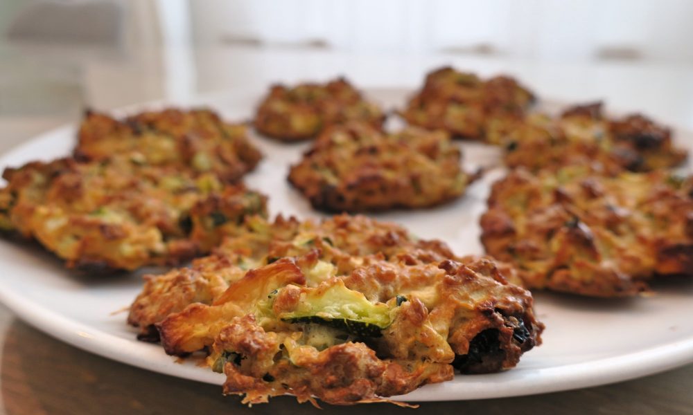 Gezonde koekjes met havermout, courgette en appel