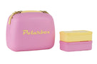 Polarbox Mini Koelbox / Coolerbag met 2 Lunchboxen - Bubblegum-Yellow - 6 liter. Roze / Geel