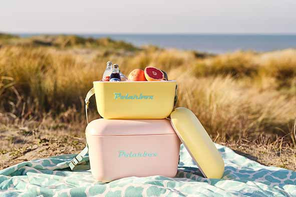 Polarbox Koelbox met Schouderband - Lime-Lilac - 12 Liter