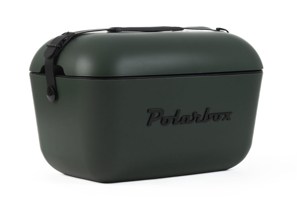 Polarbox koelbox groen zwart 12 liter retro. Green forest black