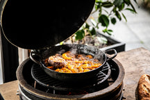 Forged Koekenpan Carbonstaal met 2 handvatten ø 24 cm - geschikt voor alle warmtebronnen - zonder anti-aanbaklaag
