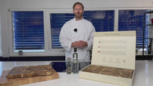 Continenta Houten Pizzaplank / Serveerplank met Sapgeul - Rubberhout - ø 25 cm