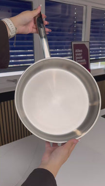 Cookinglife Koekenpan Superior Triply RVS ø 28 cm - geschikt voor alle warmtebronnen - zonder anti-aanbaklaag