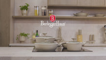 Berlinger Haus Pannenset Nordic Mat Crème 7-Delig - Kookpan ø 20, 24, 28 cm & Koekenpan ø 20, 24 cm - geschikt voor alle warmtebronnen