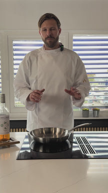 Cookinglife Koekenpan Superior Triply RVS ø 20 cm - geschikt voor alle warmtebronnen - zonder anti-aanbaklaag