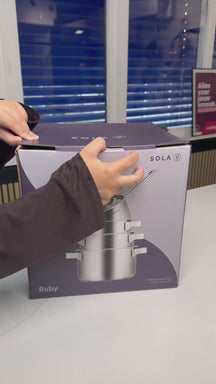 Sola Pannenset Ruby 4-Delig Premium Triply RVS - Kookpan ø 16, 18, 20 cm & Steelpan ø 16 cm - Inductie geschikt