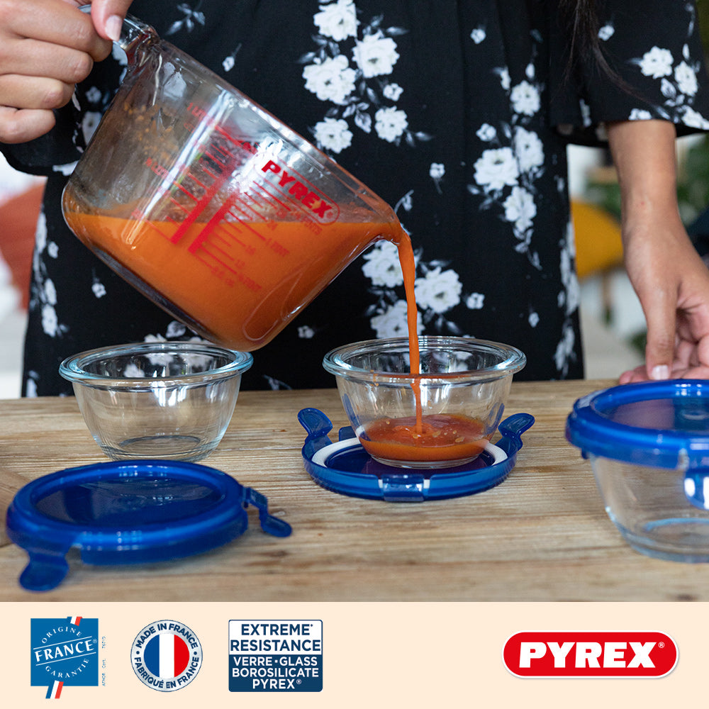 Pyrex Glazen Maatbeker Set Iconics' 3-Delig - 250 ml, 500 ml & 1 Liter