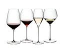 Riedel Wijnglazeset Veloce -  Cabernet / Merlot, Pinot Noir / Nebbiolo, Sauvignon Blanc & Chardonnay  - 4 stuks