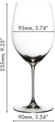Riedel Wijnglazenset - Rode Wijnglazen - Veritas -  Cabernet / Merlot + Wine Friendly Decanter