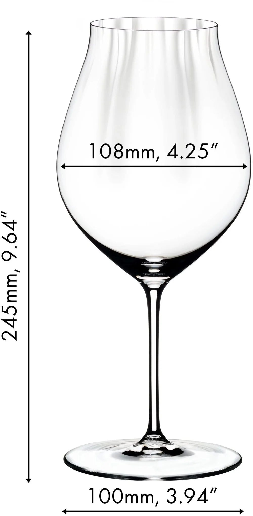Riedel Wijnglazenset - Rode Wijnglazen - Performance - Pinot noir - 830 ml - 4 Stuks