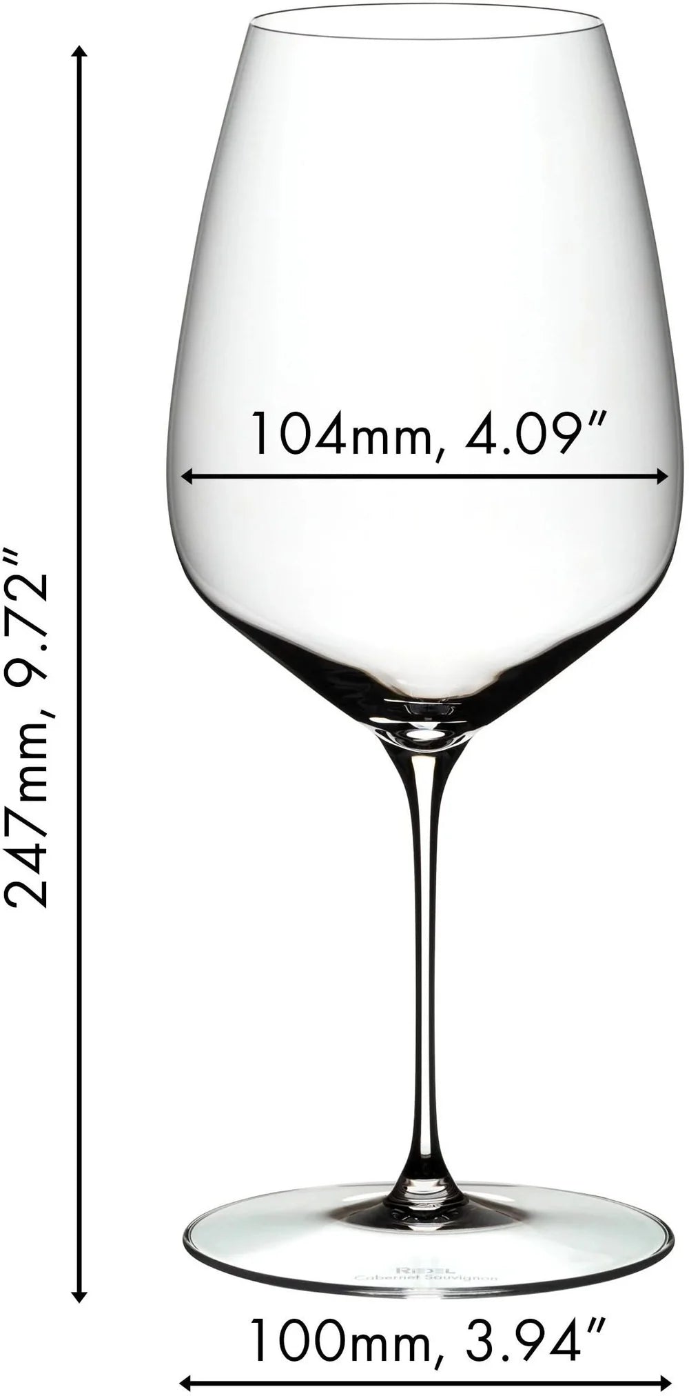 Riedel Wijnglazenset - Rode Wijnglazen - Veloce - Cabernet Sauvignon / Merlot - 829 ml -  4 Stuks