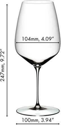 Riedel Wijnglazenset - Rode Wijnglazen - Veloce - Cabernet Sauvignon / Merlot - 829 ml -  4 Stuks