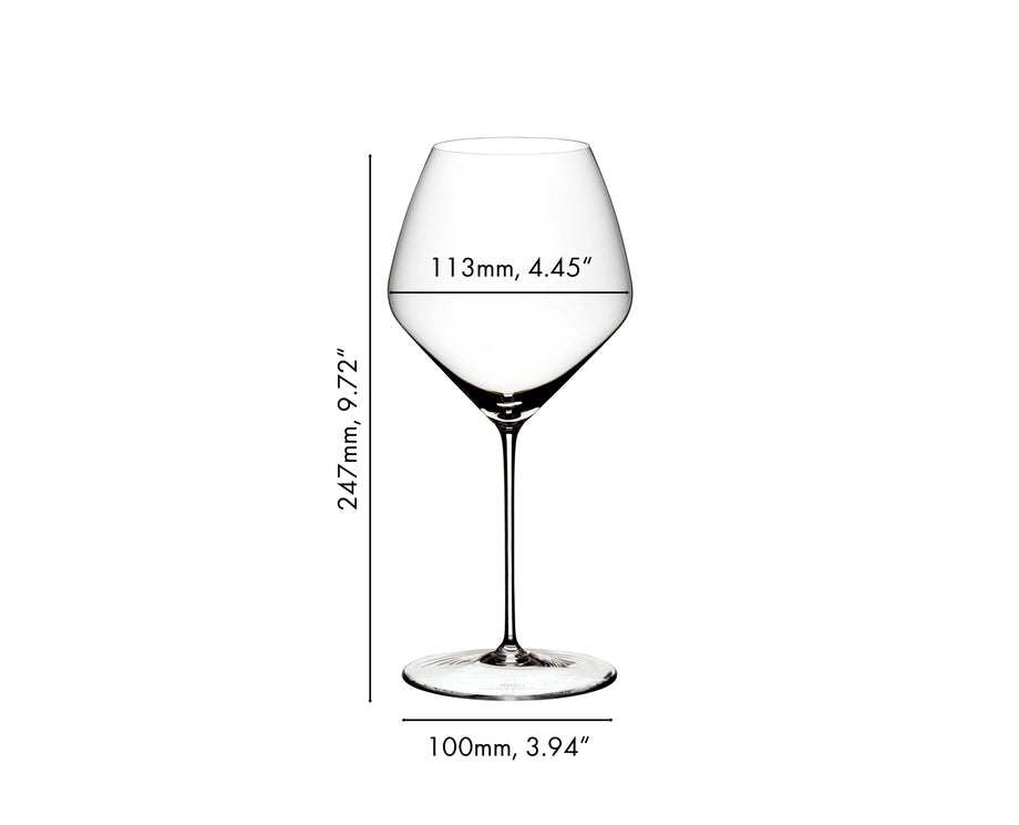 Riedel Wijnglazenset - Rode Wijnglazen - Veloce - Pinot noir / Nebbiolo - 763 ml - 4 Stuks