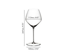 Riedel Wijnglazenset - Rode Wijnglazen - Veloce - Pinot noir / Nebbiolo - 763 ml - 4 Stuks