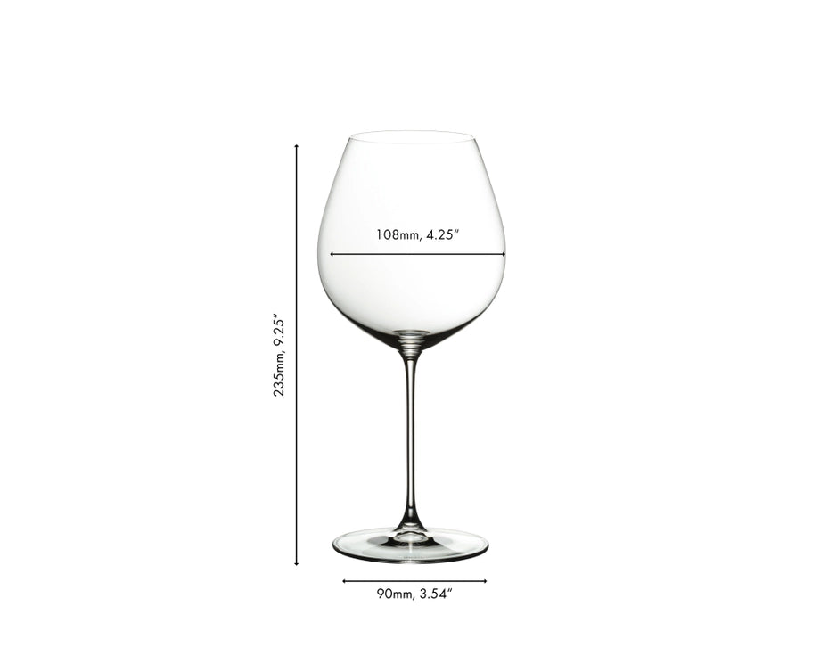Riedel Wijnglazenset - Rode Wijnglazen - Veritas - Pinot noir - 710 ml - 4 stuks