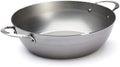 De Buyer Hapjespan / Sauteuse met 2 handvaten - Mineral B Pro - ø 32 cm / 5.5 liter - zonder anti-aanbaklaag