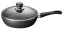 SCANPAN Hapjespan / Sauteerpan met deksel Classic Induction ø 24cm / 2 liter - geschikt voor alle warmtebronnen - standaard anti-aanbaklaag