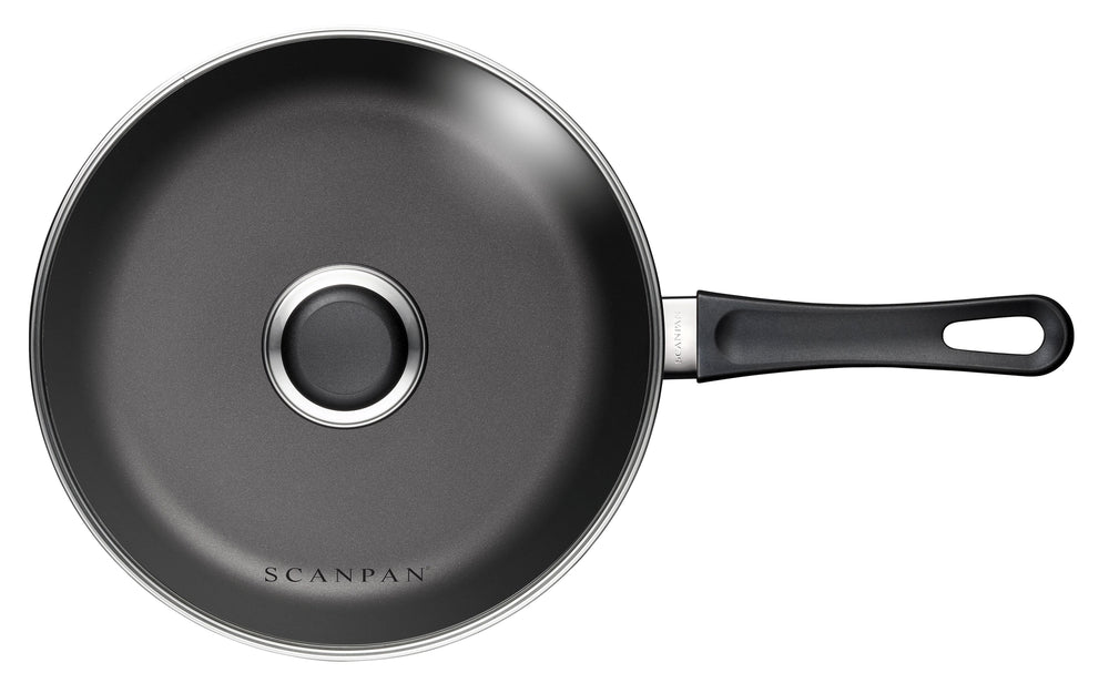 SCANPAN Hapjespan / Sauteerpan met deksel Classic Induction ø 24cm / 2 liter - geschikt voor alle warmtebronnen - standaard anti-aanbaklaag