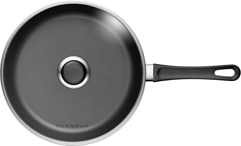 SCANPAN Hapjespan / Sauteerpan met deksel Classic Induction ø 28cm / 3 liter - geschikt voor alle warmtebronnen - standaard anti-aanbaklaag