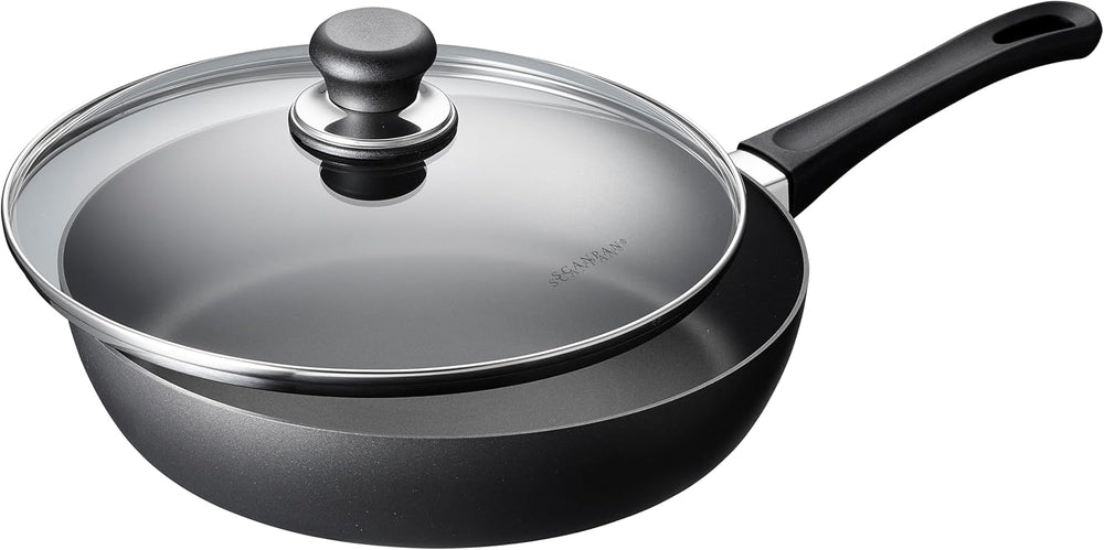 SCANPAN Hapjespan / Sauteerpan met deksel Classic Induction ø 28cm / 3 liter - geschikt voor alle warmtebronnen - standaard anti-aanbaklaag