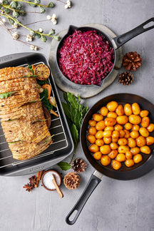 SCANPAN Hapjespan / Sauteerpan met deksel Classic Induction ø 28cm / 3 liter - geschikt voor alle warmtebronnen - standaard anti-aanbaklaag