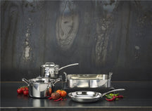 SCANPAN Koekenpannenset Fusion 5 RVS 2-delig - ø 24 & 28 cm - sfeerbeeld 1