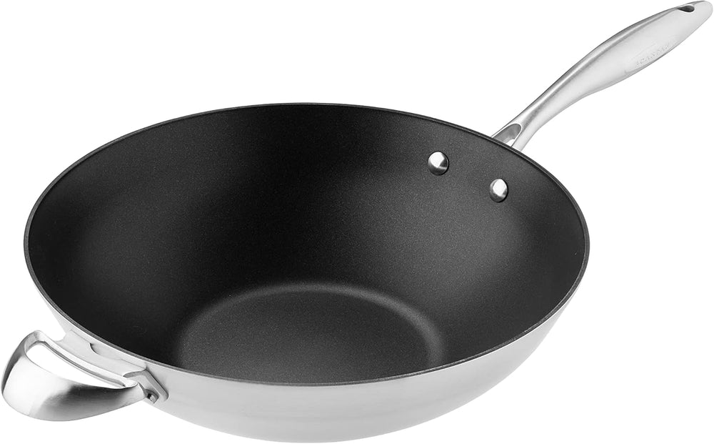 SCANPAN Wokpan CTX ø 32cm - geschikt voor alle warmtebronnen - standaard anti-aanbaklaag