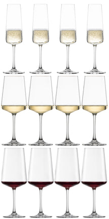 Schott Zwiesel Wijnglazenset MioVino 12-delige - Rode wijnglazen, Witte wijnglazen en Champagneglazen