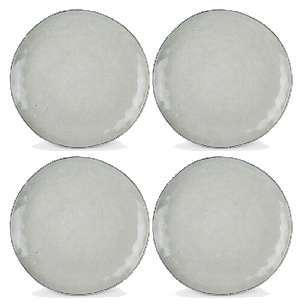 Salt & Pepper Dinerborden Artisan Organisch Groen 28 cm - 4 Stuks set image