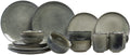 Salt & Pepper Serviesset Meridian - Groen/Blauw 16-delig / 4 personen - 4 dinerborden, 4 ontbijtborden, 4 kommen en 4 kopjes