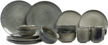 Salt & Pepper Serviesset Meridian - Groen/Blauw 16-delig / 4 personen - 4 dinerborden, 4 ontbijtborden, 4 kommen en 4 kopjes