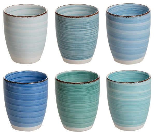 Cookinglife Bekers Delice Blauw 350 ml - 6 stuks