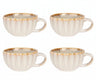 Cosy & Trendy Cappuccino Kop met Oor Astera Pearl Beige - ø 12 cm / 450 ml - 4 Stuks