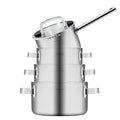 Sola Pannenset Juvia 4-Delig RVS - Downdraft geschikt - Kookpan ø 16, 18, 20 cm & Steelpan ø 16 cm - geschikt voor alle warmtebronnen