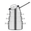 Sola Pannenset Juvia 4-Delig RVS - Downdraft geschikt - Kookpan ø 16, 18, 20 cm & Steelpan ø 16 cm - geschikt voor alle warmtebronnen